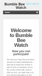Mobile Screenshot of bumblebeewatch.org